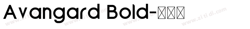 Avangard Bold字体转换